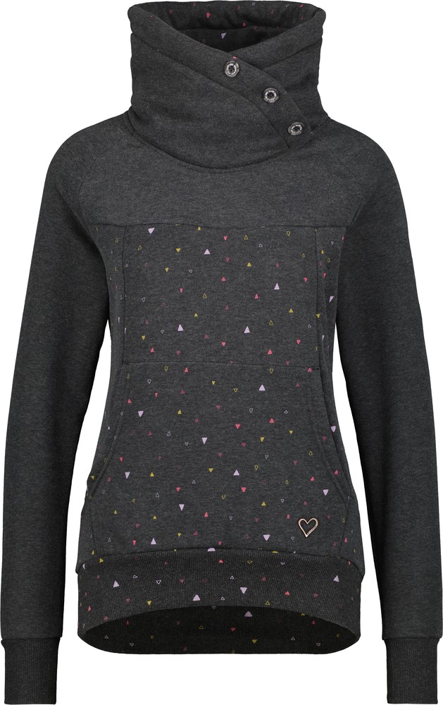 AlifeKickinDamenVioletAKBSweatMoonlessMelange-2XL