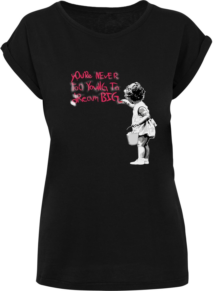 MerchcodeDamenLadiesDreamBigT-ShirtBlack-3XL