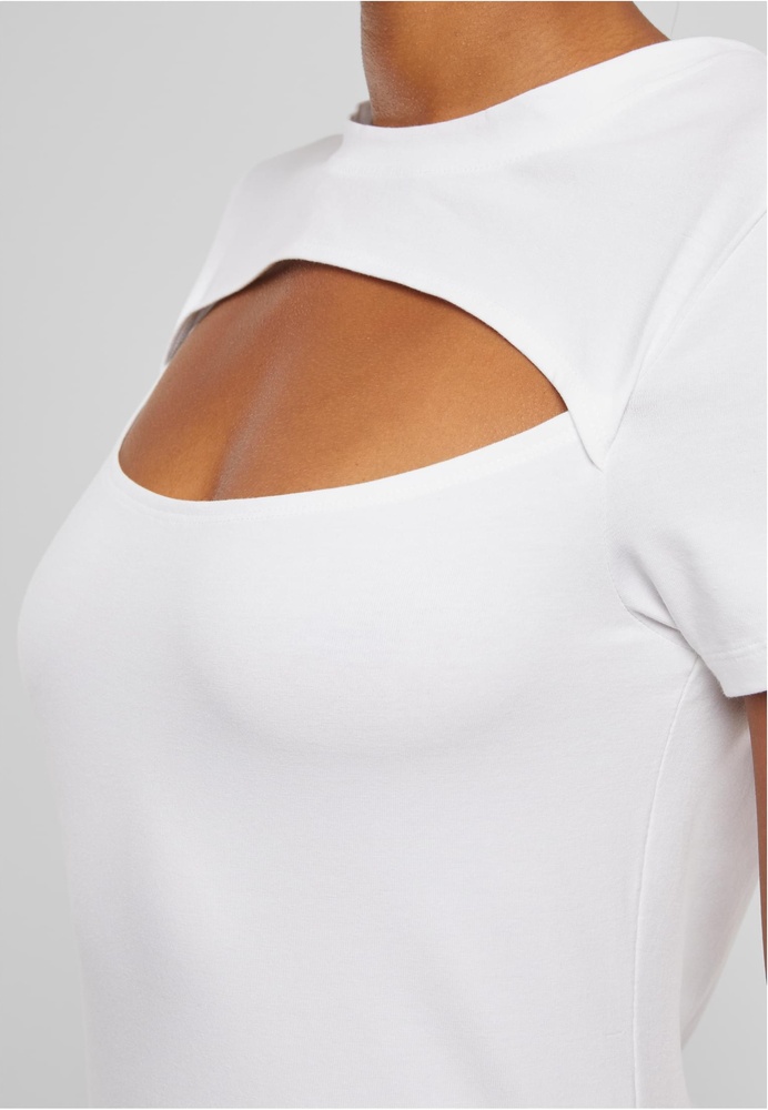 UrbanClassicsDamenLadiesShortCutOutTeeTB7454