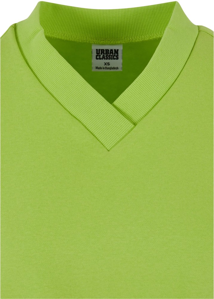 UrbanClassicsDamenLadiesCroppedV-NeckFrozenyellow-3XL