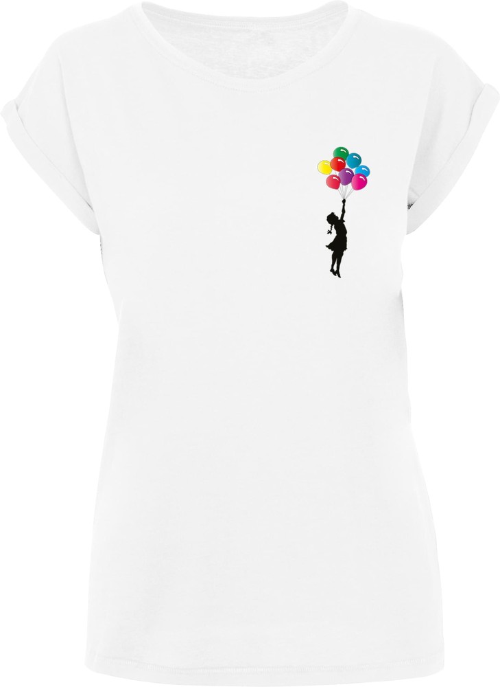 MerchcodeDamenLadiesGirlFloatingAwayT-ShirtWhite-L
