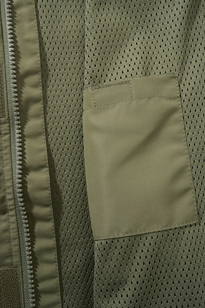 BranditKinderJackeKidsSummerwindbreakerFrontzipOlive