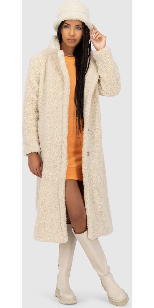 AlifeKickinDamenWinterjackeHariAKATeddyCoat11362-9999Chalk-L