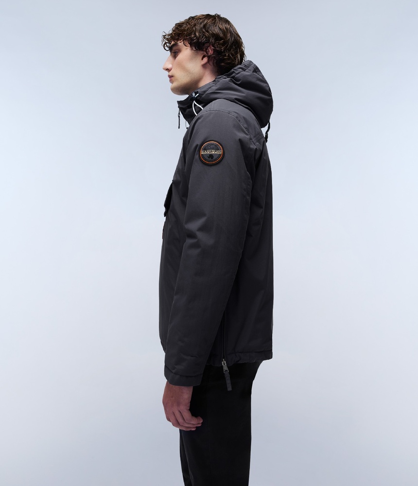 NapapijriAnorakRainforestinter3NP0A4GMCDarkGreySolid-XS