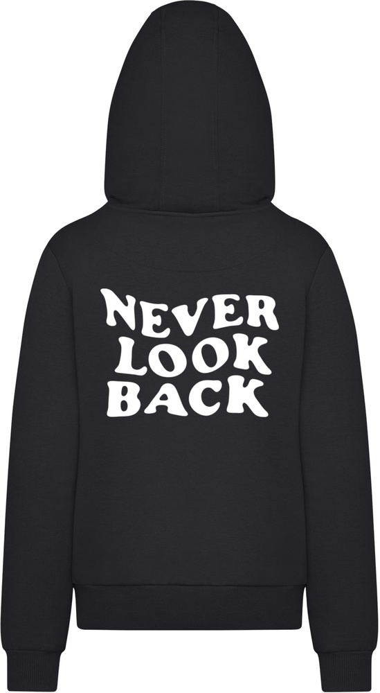 MisterTeeDamenNeverLookBackLadiesFluffyHoodyMST251