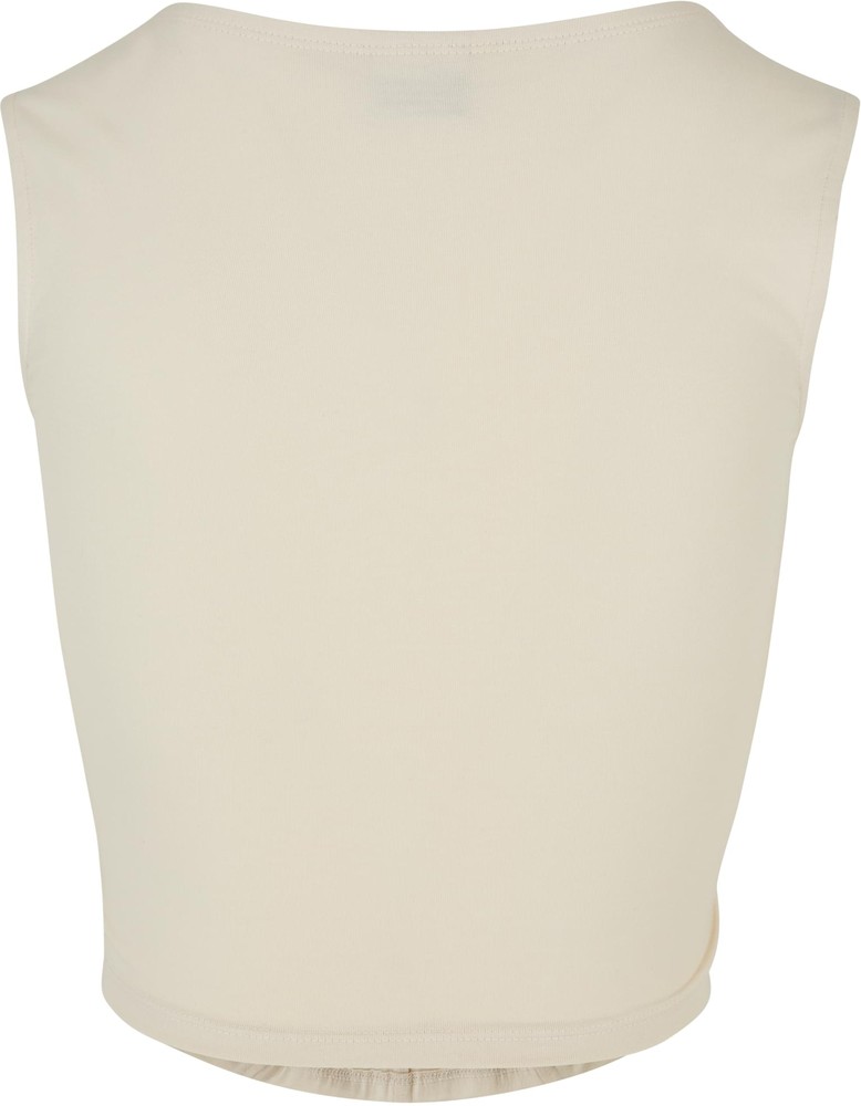 UrbanClassicsDamenLadiesShortCorsageTopWhitesand-3XL