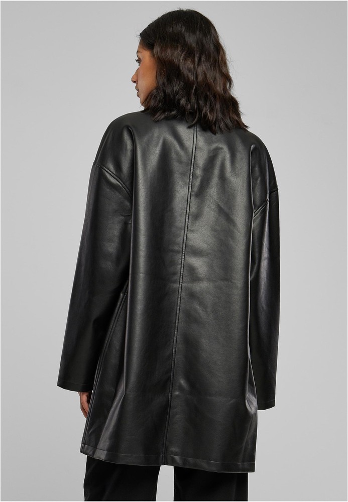 UrbanClassicsDamenMantelLadiesFauxLeatherCoat