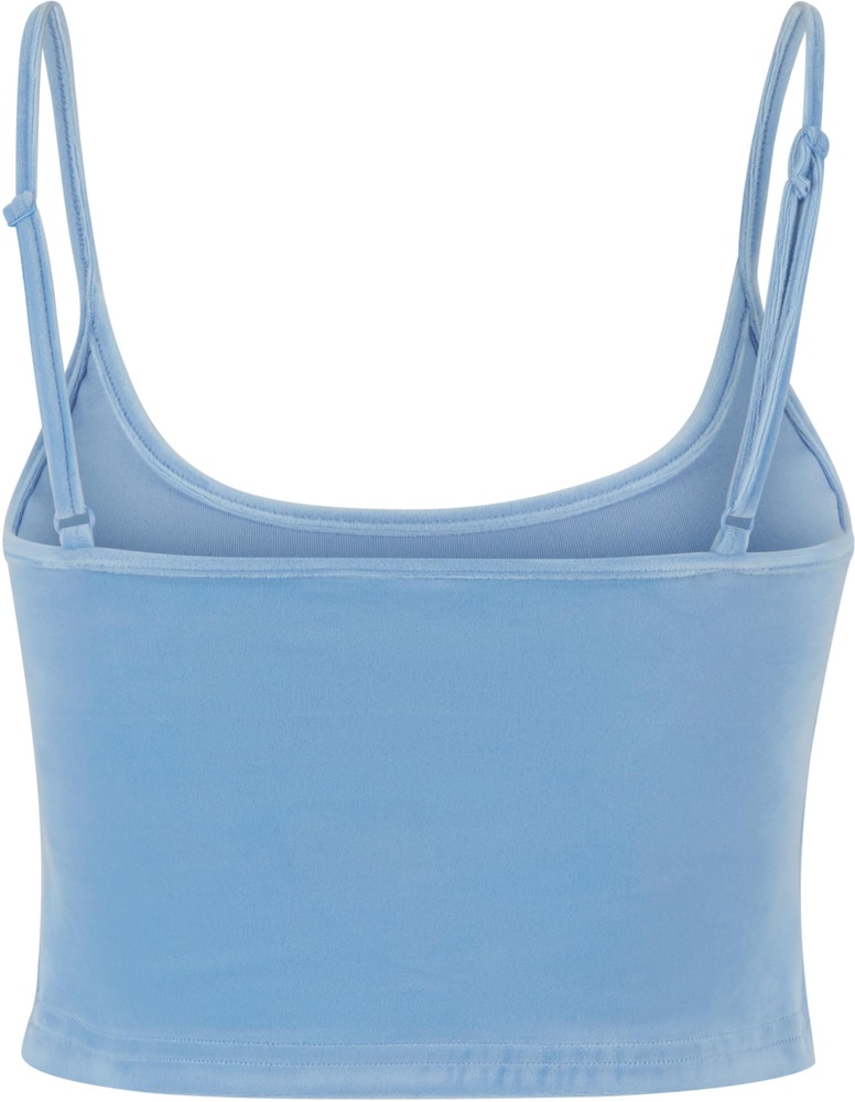 UrbanClassicsDamenLadiesShortVelvetTopTB7115Powderblue-3XL