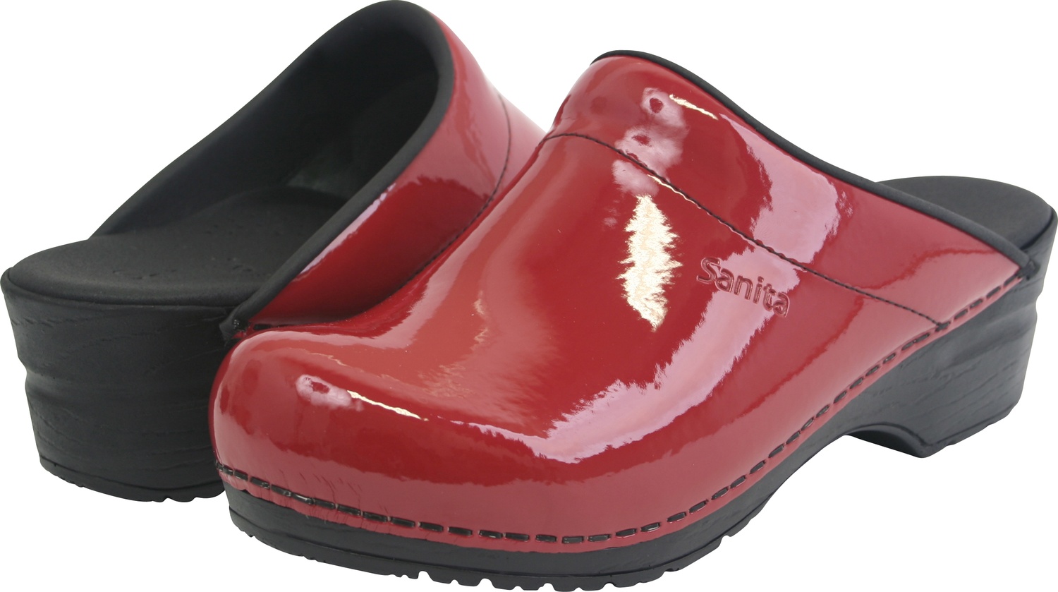 SanitaDamenOffenerClogOriginal-SonjaPatentOpenRed-35