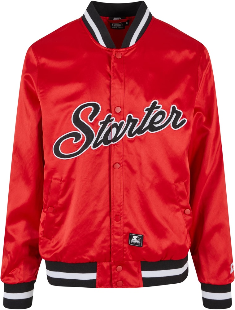 StarterBlackLabelJackeStarterSatinCollegeJacketST380