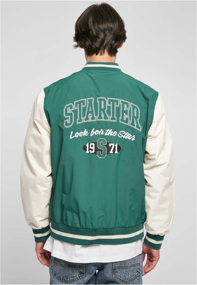 StarterBlackLabelJackeStarterNylonCollegeJacket
