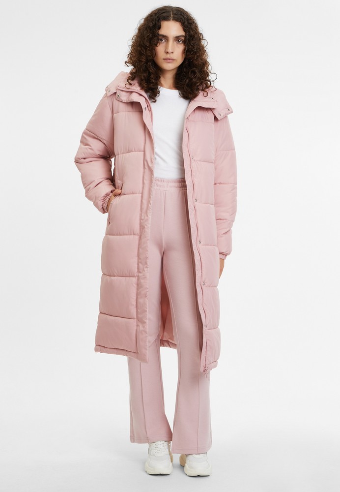 FilaDamenWattierteJackeBraunfelsLongPufferJacketPaleMauve