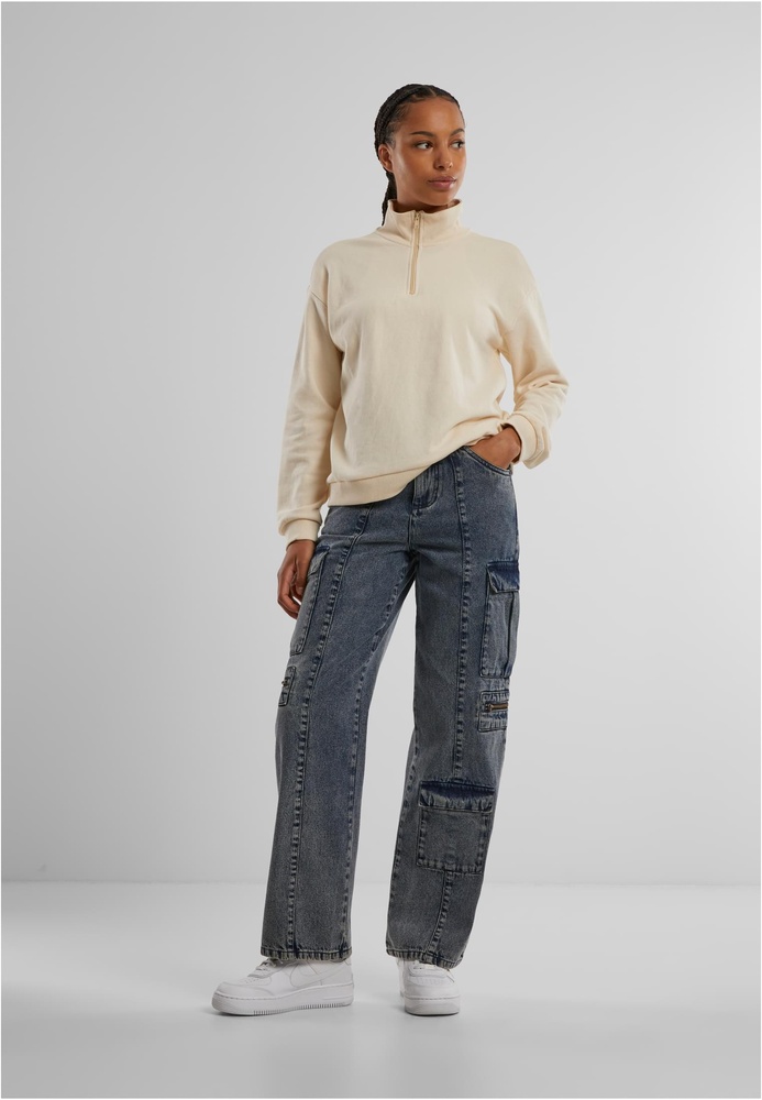 UrbanClassicsDamenLadiesLightTerryTroyerTB6853Whitesand-3XL