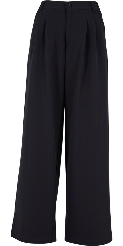 UrbanClassicsDamenHoseLadiesUltraWidePleat-FrontPantsTB6103Black-26