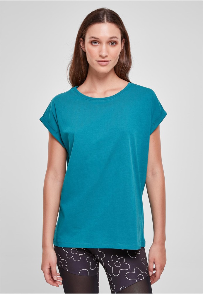 UrbanClassicsDamenT-ShirtLadiesExtendedShoulderTeeWatergreen-3XL