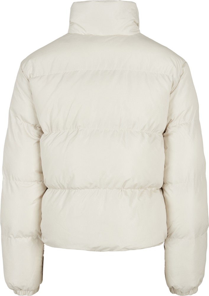 UrbanClassicsDamenLadiesShortPeachedPufferJacketWhitesand-3XL