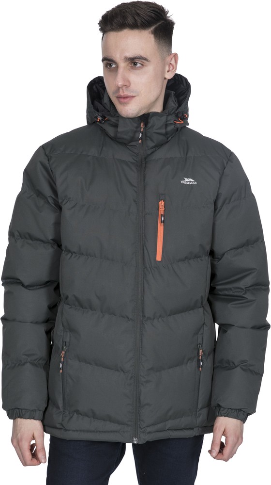 TrespassJackeBlustery-MalePaddedJacketAsh