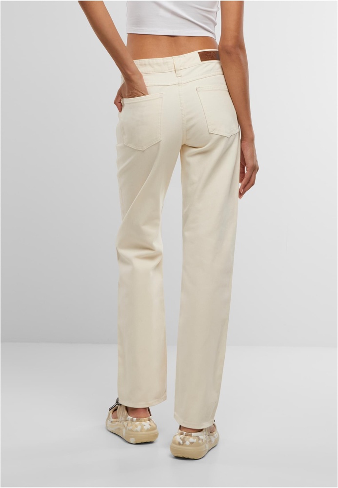 UrbanClassicsDamenJeansLadiesStraightFitDenimTB7193Whitesand-26