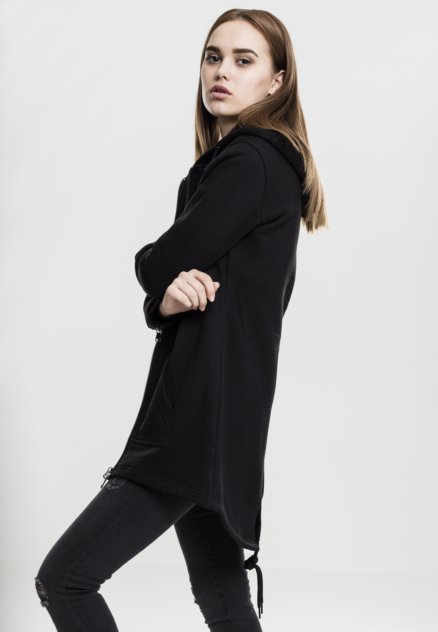 UrbanClassicsLadiesSweatParkablack