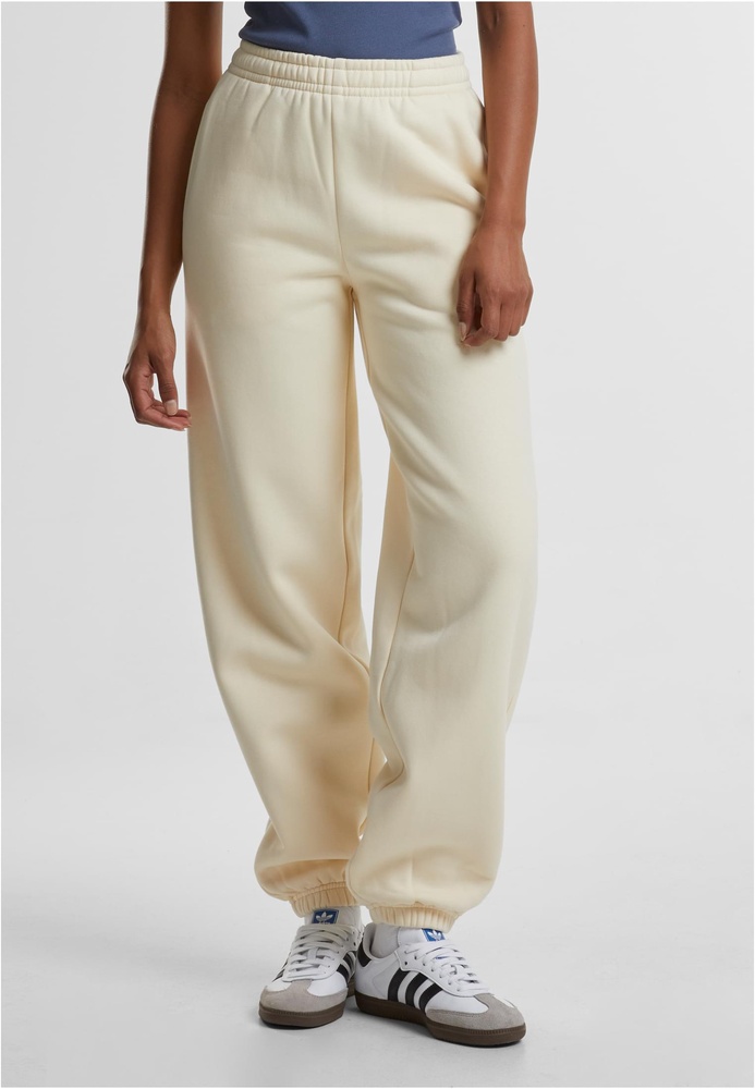 UrbanClassicsDamenLadiesFluffySweatpantsTB7107Whitesand-3XL