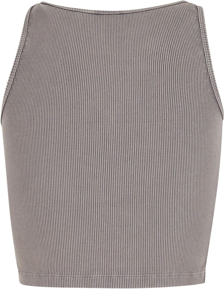 UrbanClassicsDamenT-ShirtLadiesWashedRibJerseyCroppedTopTB7482