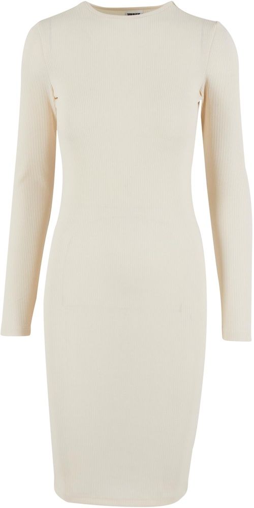 UrbanClassicsDamenLadiesRibDressTB1340Whitesand-3XL