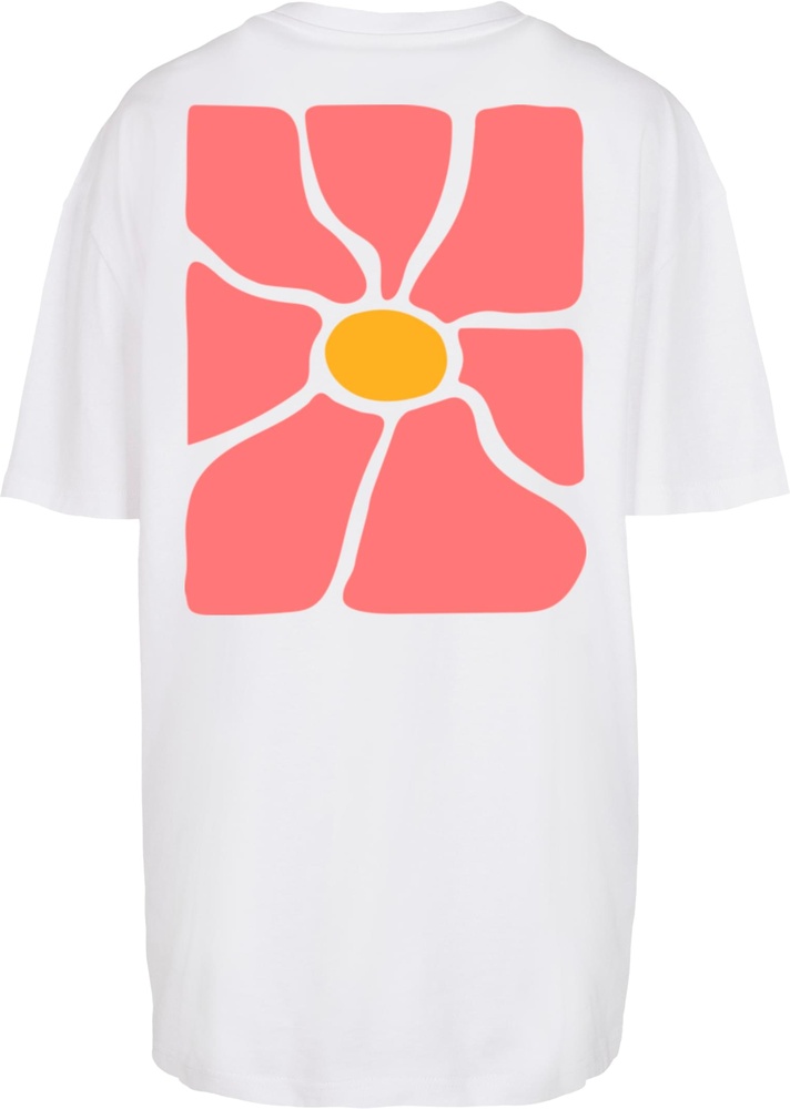 MerchcodeDamenT-ShirtLadiesFlowerArtTeeMP0009560