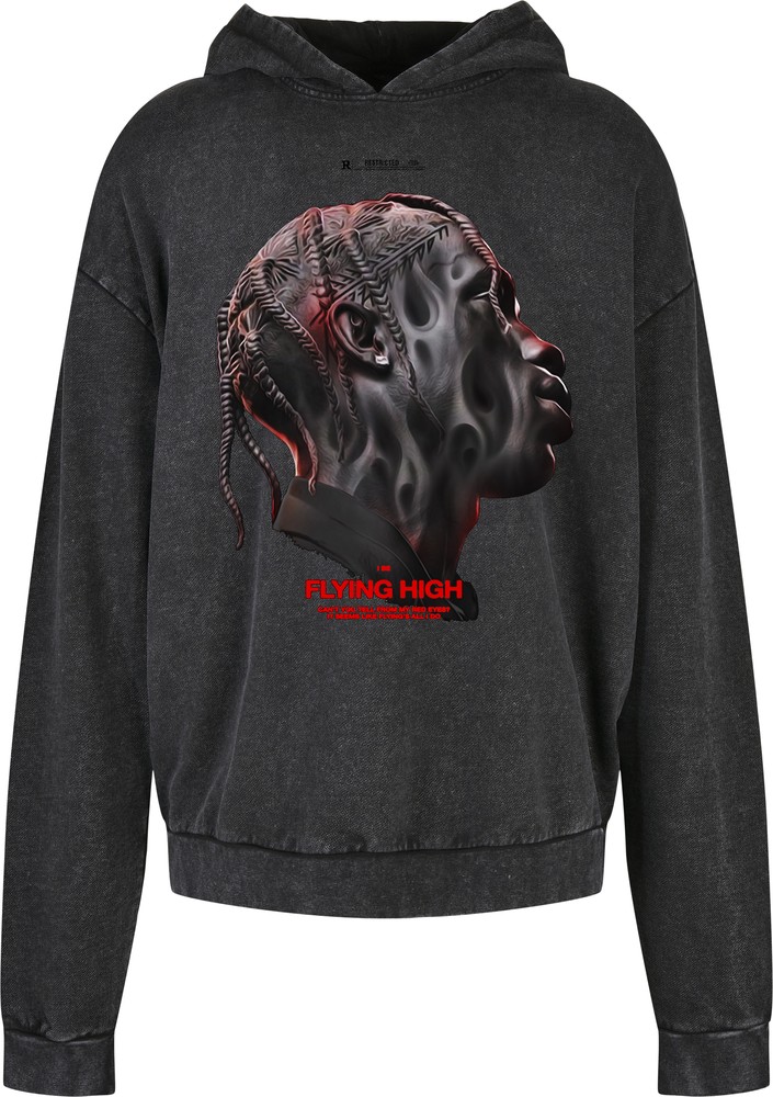 MTUpscaleSweatshirtFlyingHighOversizeHoodyAcidBlack-L