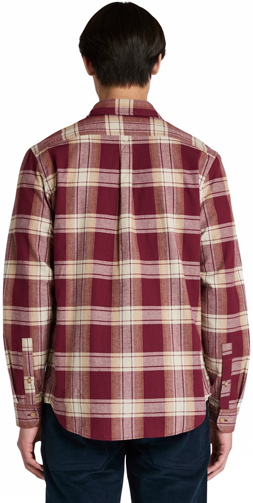 TimberlandT-ShirtHerringboneFlannelCheckShirtTB0A42Y1BurgundyYd-3XL