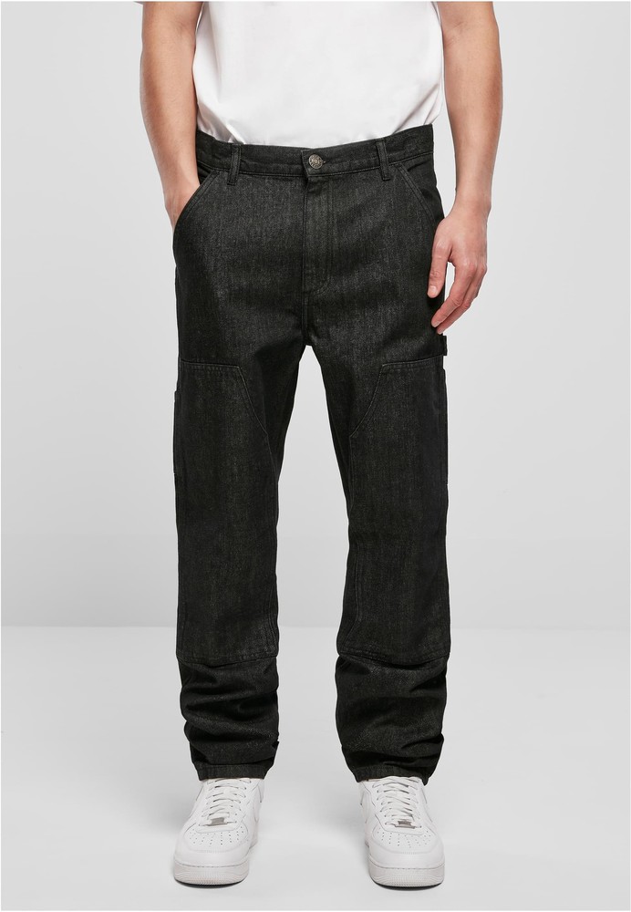 UrbanClassicsHoseDoubleKneeJeansRealblackWashed-30