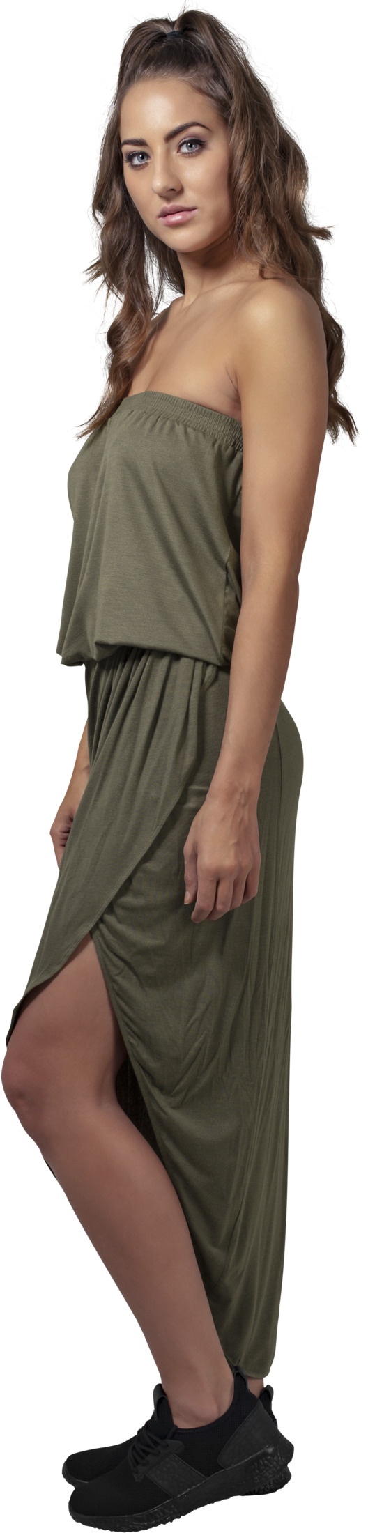 UrbanClassicsKleidLadiesViscoseBandeauDressBlack-3XL