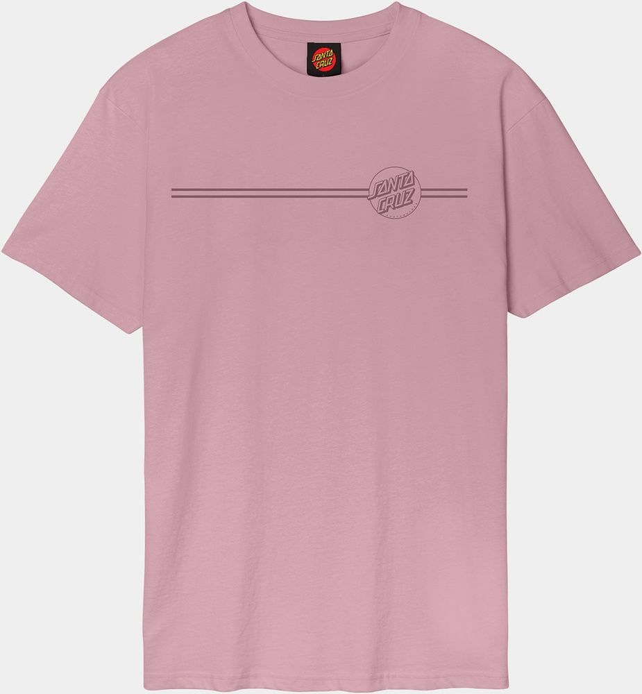 SantaCruzTonalOpusDotStripeT-ShirtSCM-T3270UniversalPink-M