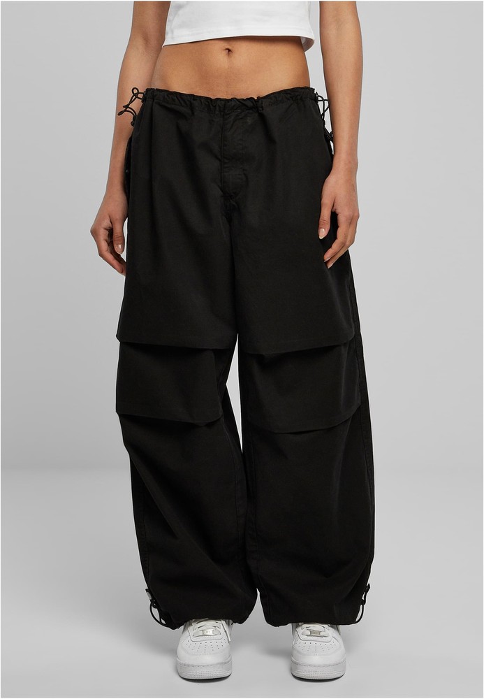 UrbanClassicsDamenHoseLadiesCottonParachutePantsBlack-3XL