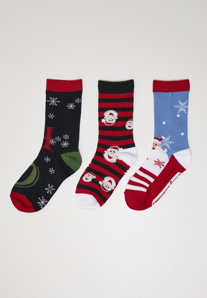 UrbanClassicsSockenSantaHoChristmasSocks3-PackMulticolor