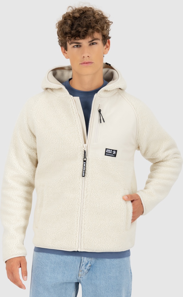 AlifeKickinSweatjackeHaraldAKGTeddyHoodedSweatJacket31039-9999Chalk-L