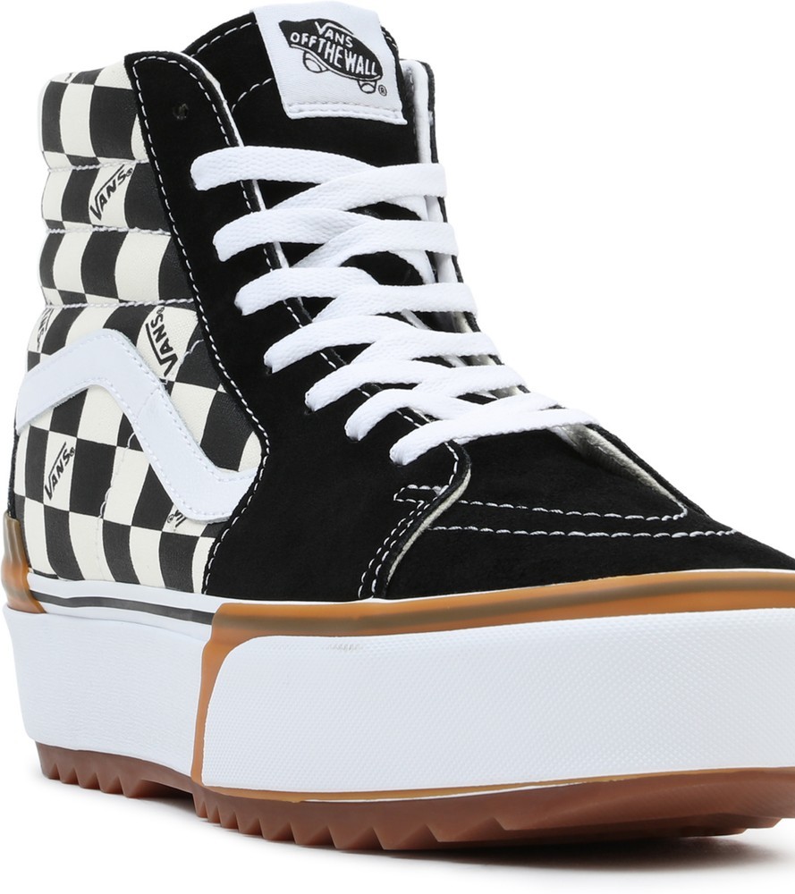 VansUnisexLifestyleClassicFTWSneakerUaSk8-HiStackedCheckerboardMultiTrueWhite