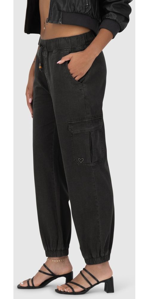 AlifeKickinDamenHoseAngeliqueAKDNMAPants21030-9999BlackDenimWashed-L