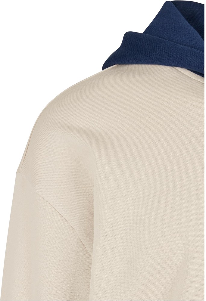 UrbanClassicsSweatshirtOversizedColorBlockHoodySoftseagrassUnionbeige-3XL