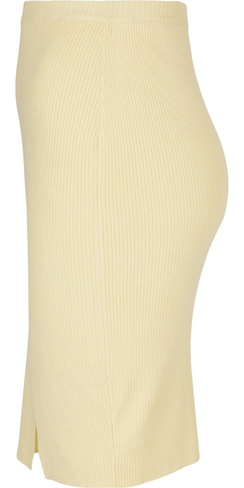 UrbanClassicsDamenLadiesRibKnitSkirtSoftyellow-3XL