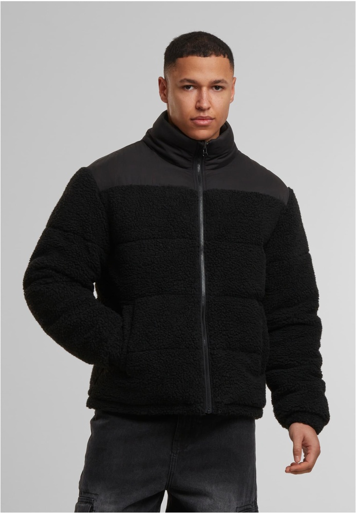 UrbanClassicsSteppjackeFabricMixTeddyPufferJacketTB7940