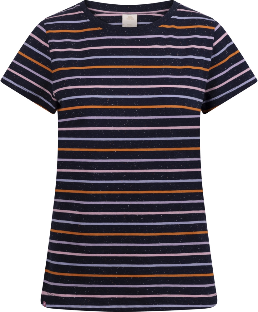 TrespassDamenT-ShirtMichaelaCasualTshirtNavyMultiStripe-S