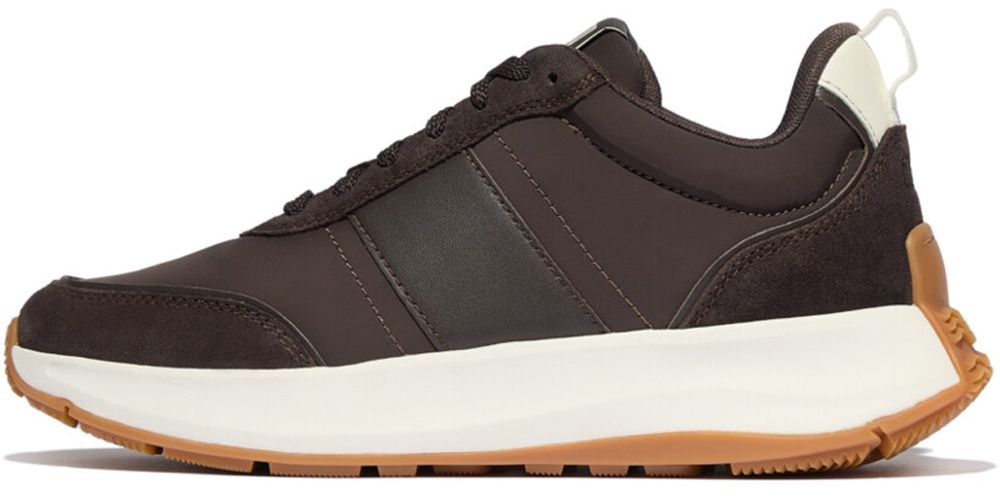 FitFlopDamenSneakersF-ModeFlowSneaker-NylonSuedeMixIK8ChocolateBrownCream-36