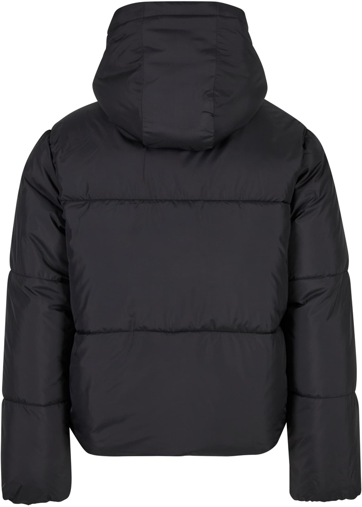 UrbanClassicsDamenSteppjackeLadiesHoodedCollarPufferJacketTB7797Black-L