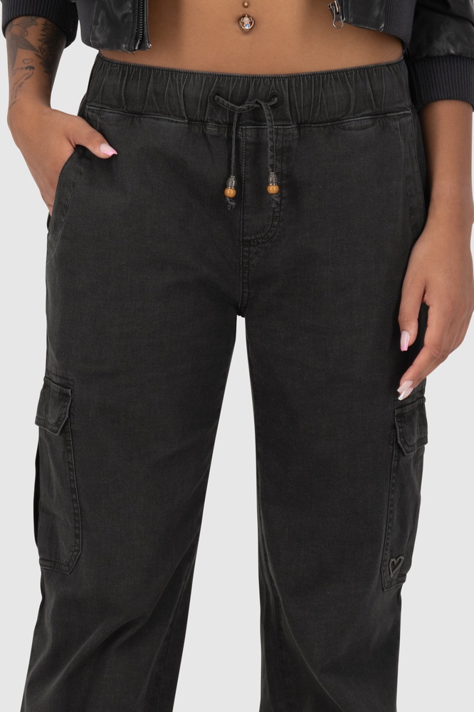 AlifeKickinDamenHoseAngeliqueAKDNMAPants21030-9999BlackDenimWashed-L