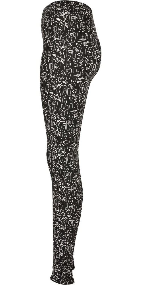 UrbanClassicsDamenLadiesSoftAopLeggingsBlackline-3XL