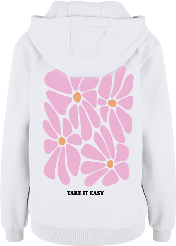 MissTeeDamenTakeItEasyFlowersLadiesFluffyHoodyMST370