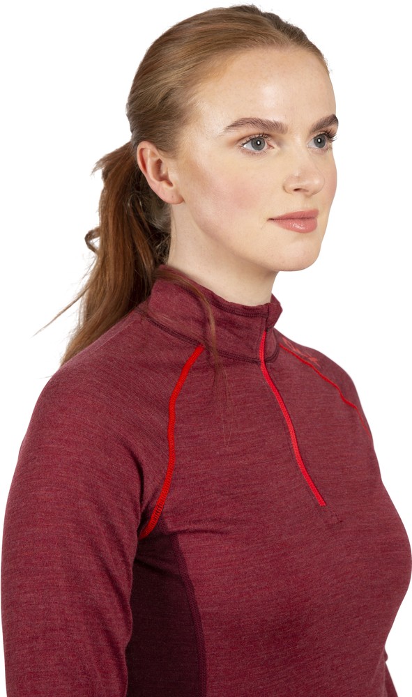 DLXDamenFunktionsunterwscheGretal-FemaleBaseLayerTopDarkHibiscusMarl