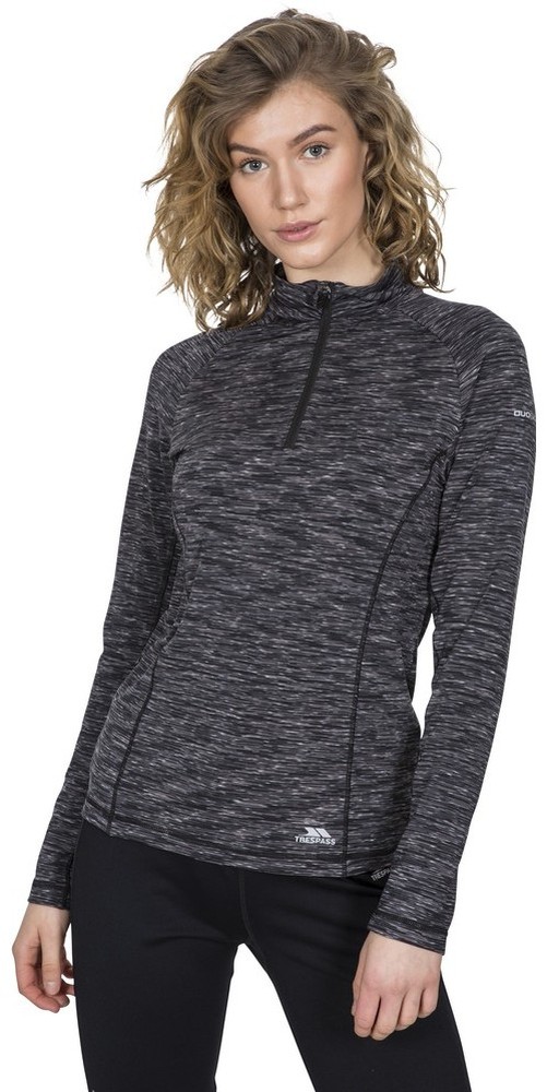 TrespassDamenLongsleeveEdith-FemaleActiveTopGreyMarl-L