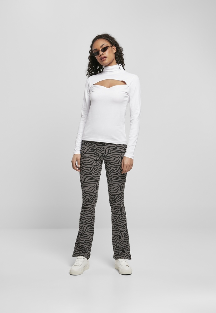 UrbanClassicsDamenLongsleeveLadiesCut-OutTurtleneckLongsleeveWhite-3XL