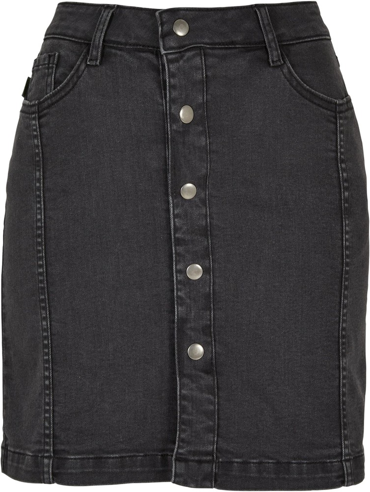 UrbanClassicsDamenLadiesOrganicStretchButtonDenimSkirt